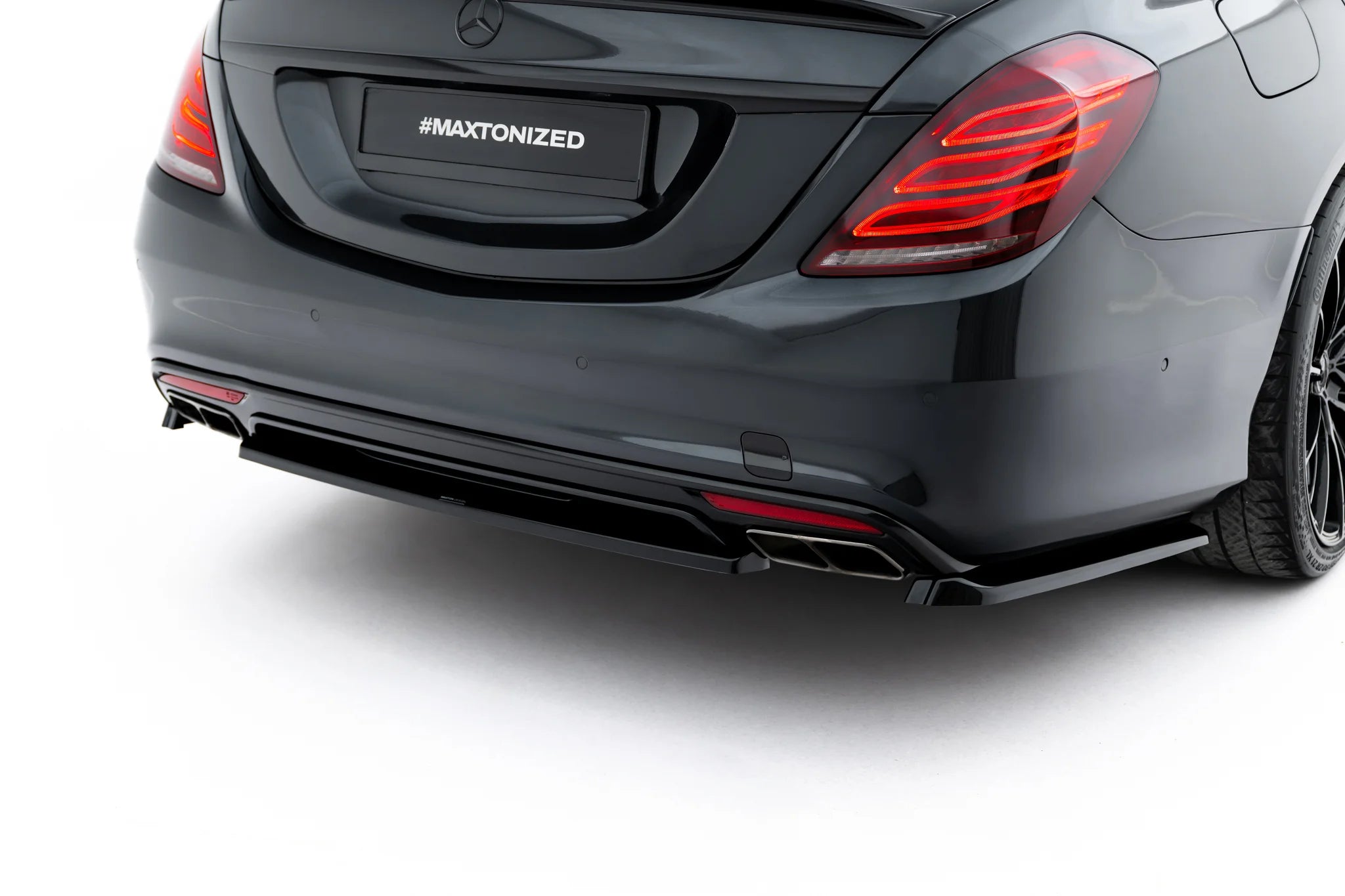 rear splitter v.2 suitable for mercedes benz s amg line w222 rear splitter v.2 suitable for mercedes benz s amg line w222