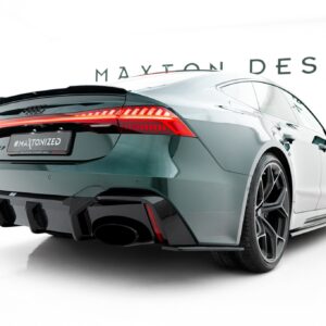 prepreg carbon fiber rear side splitters suitable for audi rs7 c8