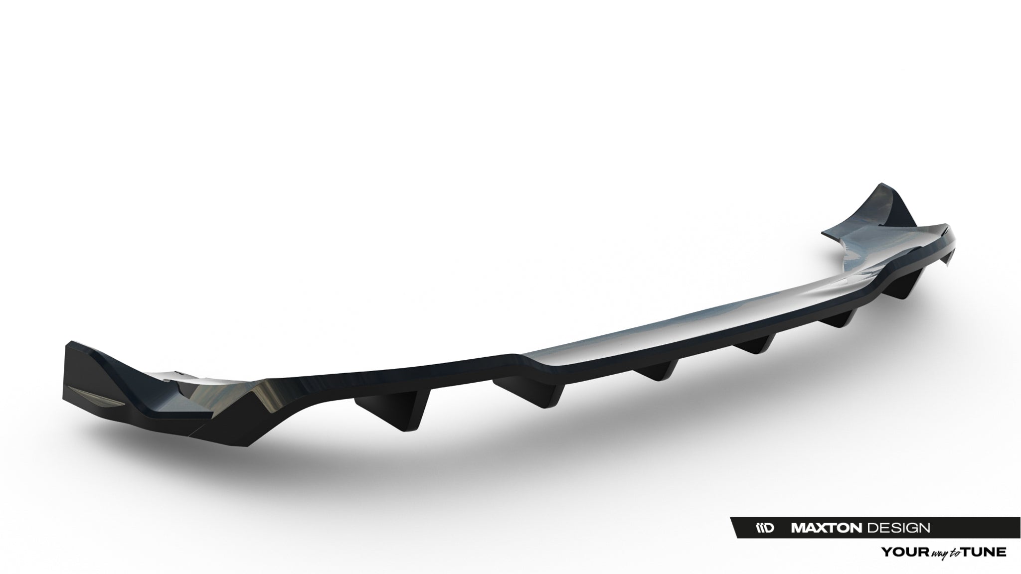 rear splitter (with vertical bars) suitable for opel grandland mk1 rear splitter (with vertical bars) suitable for opel grandland mk1