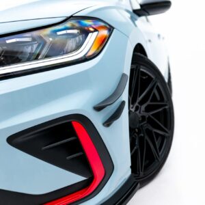 front bumper wings (canards) suitable for volkswagen jetta gli mk7 facelift 2