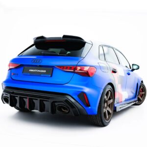 rear valance suitable for audi rs3 8y sportback 8y facelift (version with original reflector)