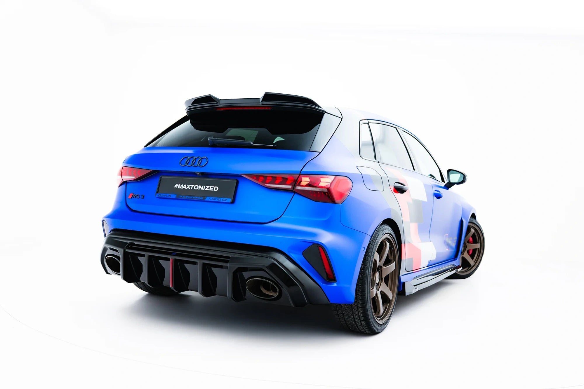 rear valance suitable for audi rs3 8y sportback 8y facelift (version with original reflector) rear valance suitable for audi rs3 8y sportback 8y facelift (version with original reflector)