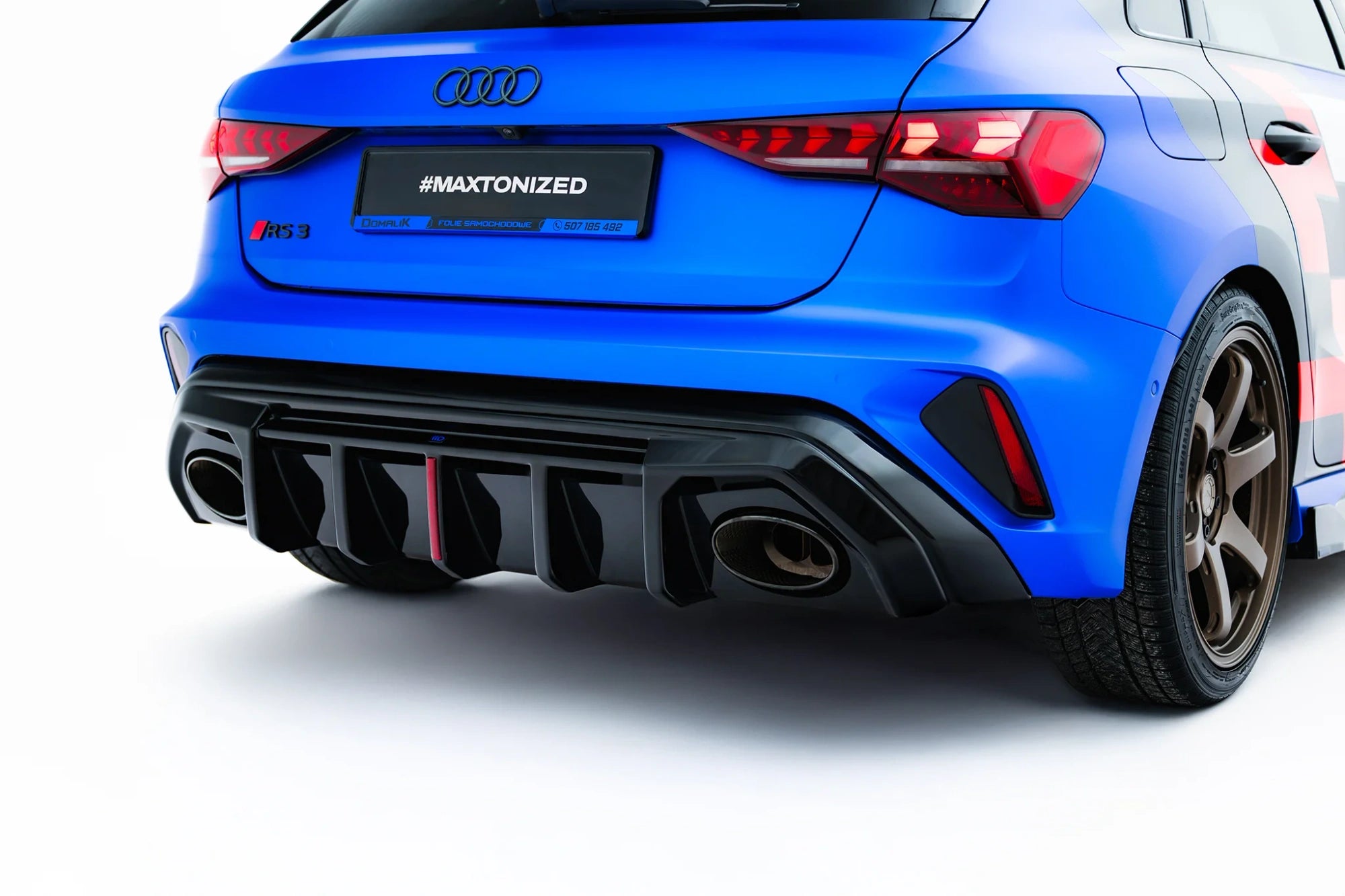 rear valance suitable for audi rs3 8y sportback 8y facelift (version with original reflector) rear valance suitable for audi rs3 8y sportback 8y facelift (version with original reflector)