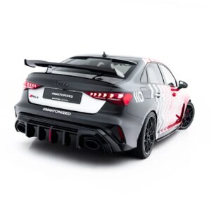 rear valance suitable for audi rs3 sedan 8y facelift (version with original reflector)