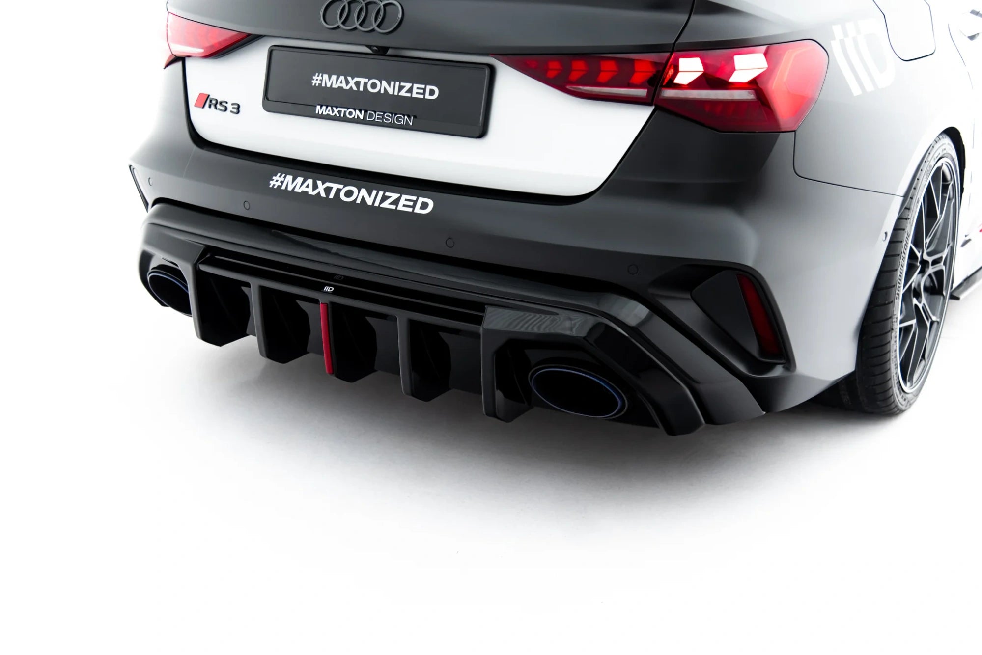 rear valance suitable for audi rs3 sedan 8y facelift (version with original reflector) rear valance suitable for audi rs3 sedan 8y facelift (version with original reflector)