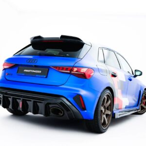 rear valance suitable for audi rs3 sportback 8y facelift (version with led light)