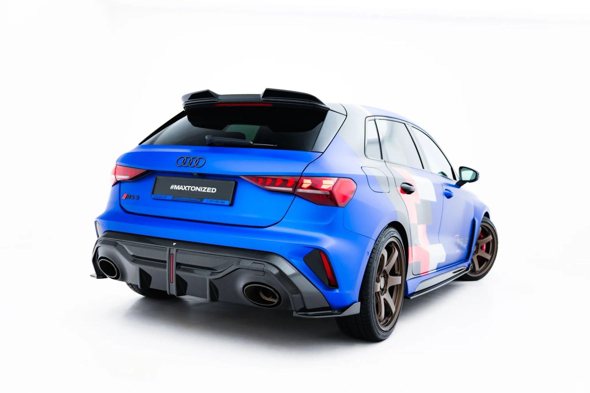 prepreg carbon fiber rear diffuser suitable for audi rs3 sportback 8y facelift prepreg carbon fiber rear diffuser suitable for audi rs3 sportback 8y facelift