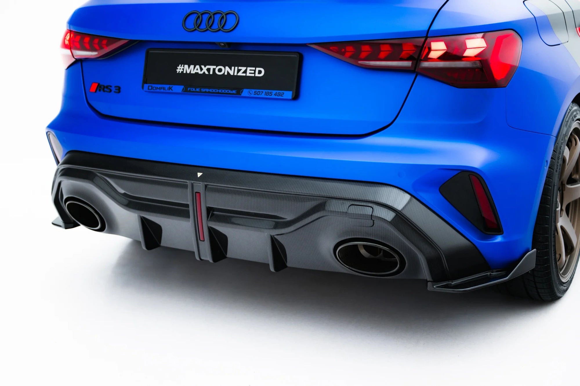 prepreg carbon fiber rear diffuser suitable for audi rs3 sportback 8y facelift prepreg carbon fiber rear diffuser suitable for audi rs3 sportback 8y facelift