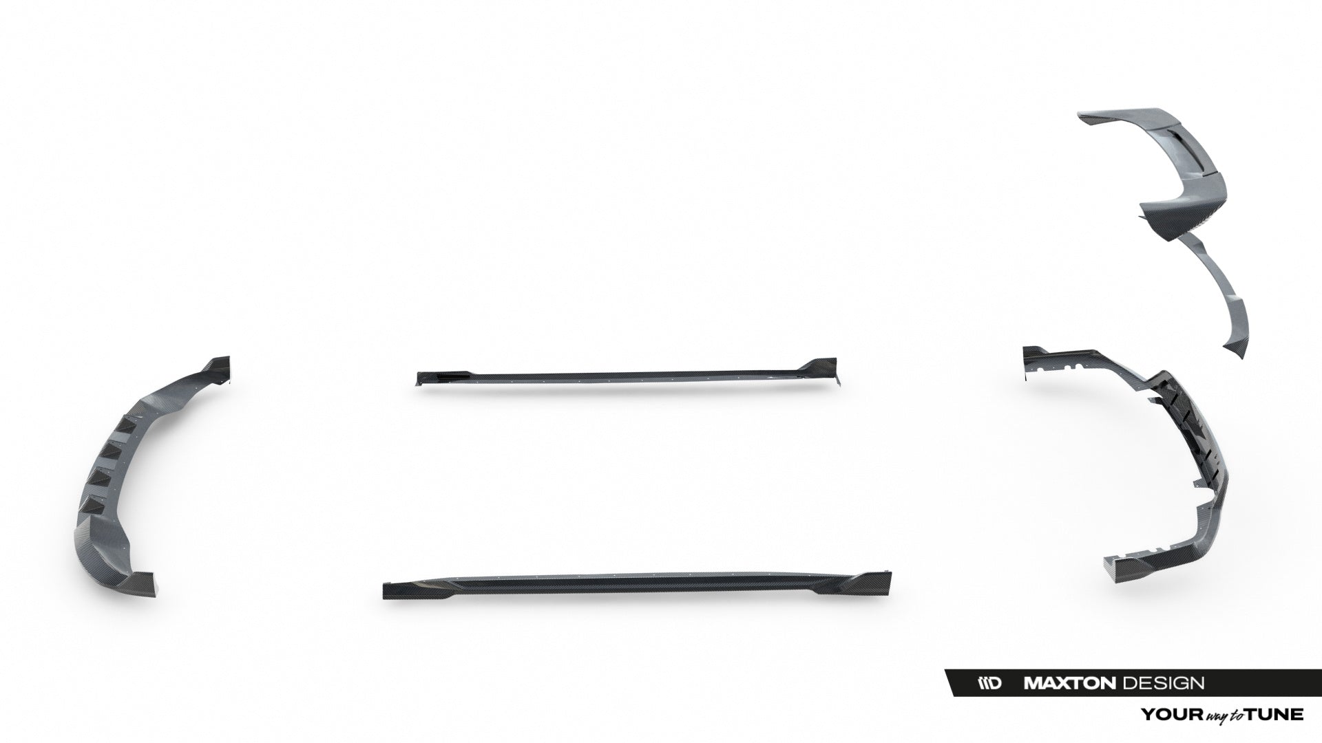 set of prepreg carbon fiber splitters suitable for bmw x5 m pack g05 set of prepreg carbon fiber splitters suitable for bmw x5 m pack g05