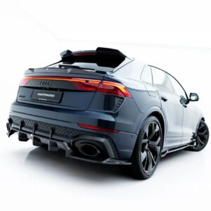 prepreg carbon fiber rear splitter (with vertical bars) suitable for audi rsq8 mk1 facelift