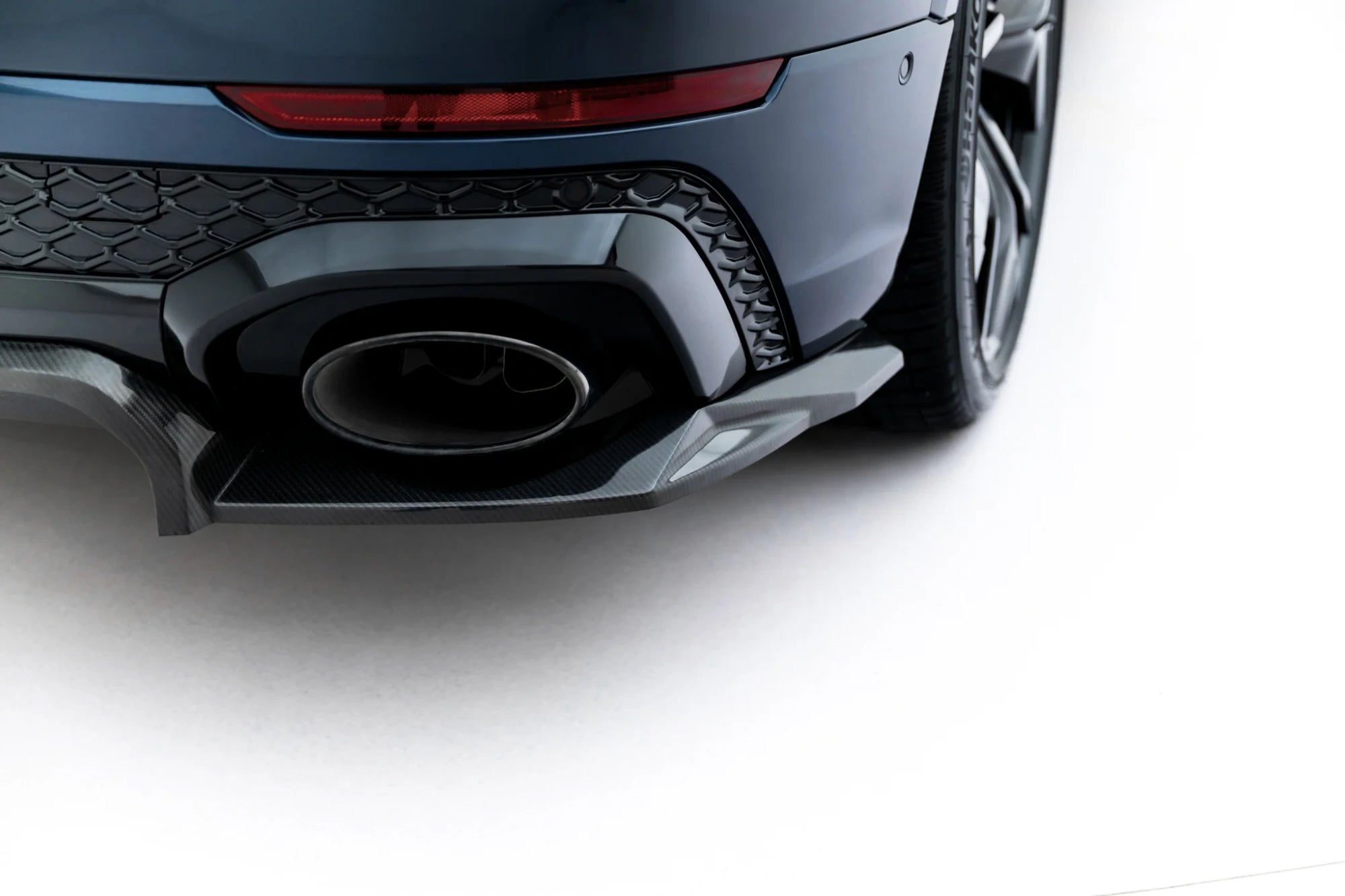 prepreg carbon fiber rear splitter (with vertical bars) suitable for audi rsq8 mk1 facelift prepreg carbon fiber rear splitter (with vertical bars) suitable for audi rsq8 mk1 facelift