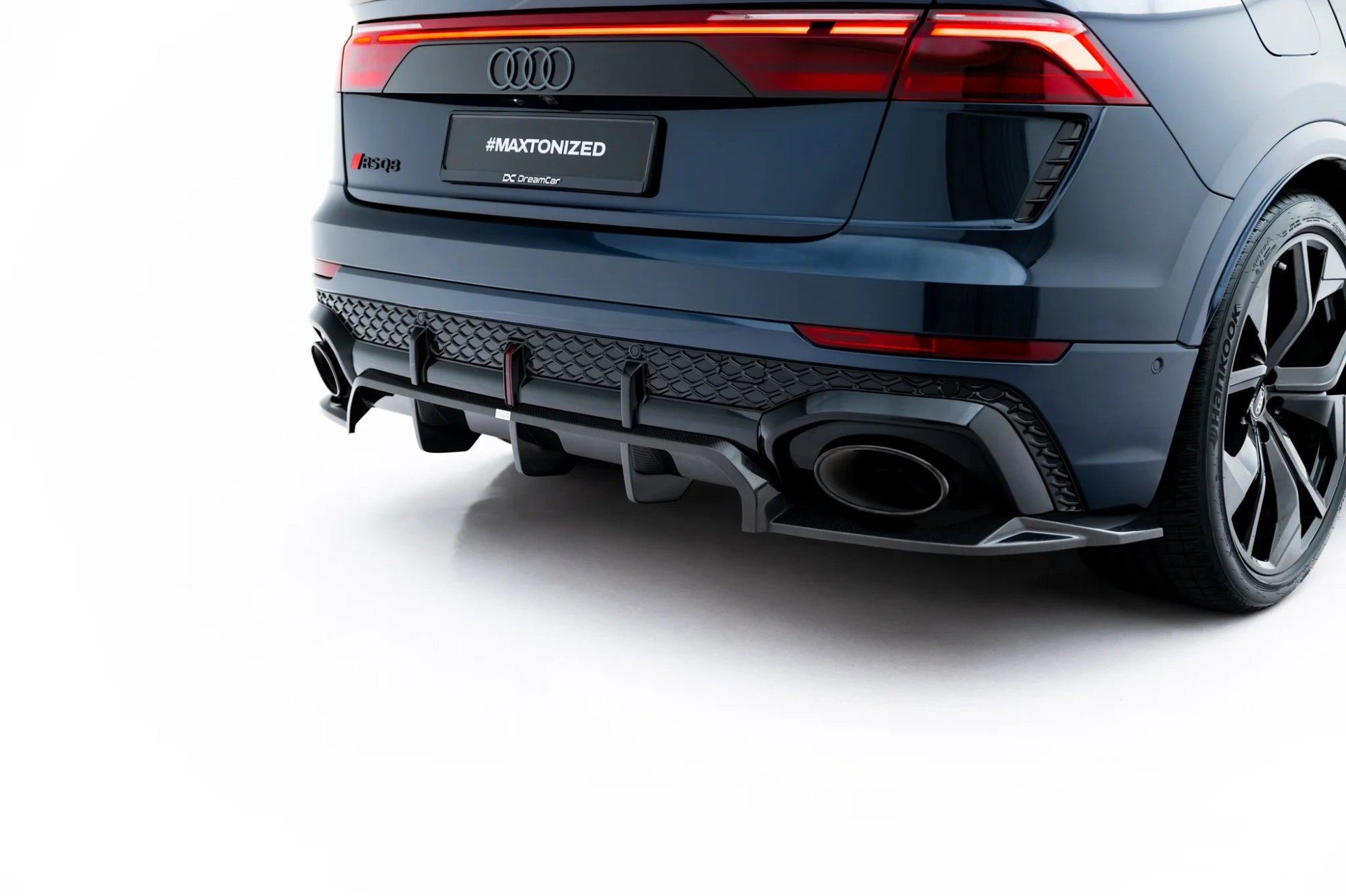 prepreg carbon fiber rear splitter (with vertical bars) suitable for audi rsq8 mk1 facelift prepreg carbon fiber rear splitter (with vertical bars) suitable for audi rsq8 mk1 facelift