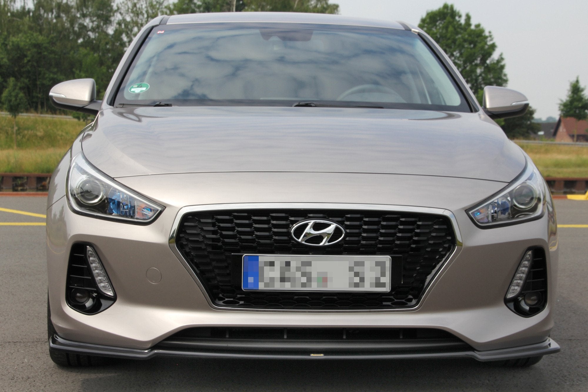 front splitter v.1 suitable for hyundai i30 mk3 hatchback front splitter v.1 suitable for hyundai i30 mk3 hatchback