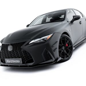 street pro front splitter + flaps suitable for lexus is 500 mk3 facelift 2 (xe30)