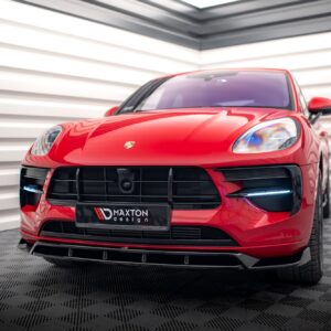 front splitter v.2 suitable for porsche macan gts / sport design mk1 facelift