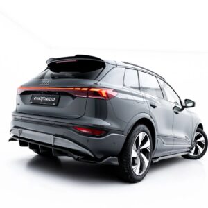 rear splitter (with vertical bars) suitable for audi q6 e tron s line / sq6 e tron suv / sportback mk1