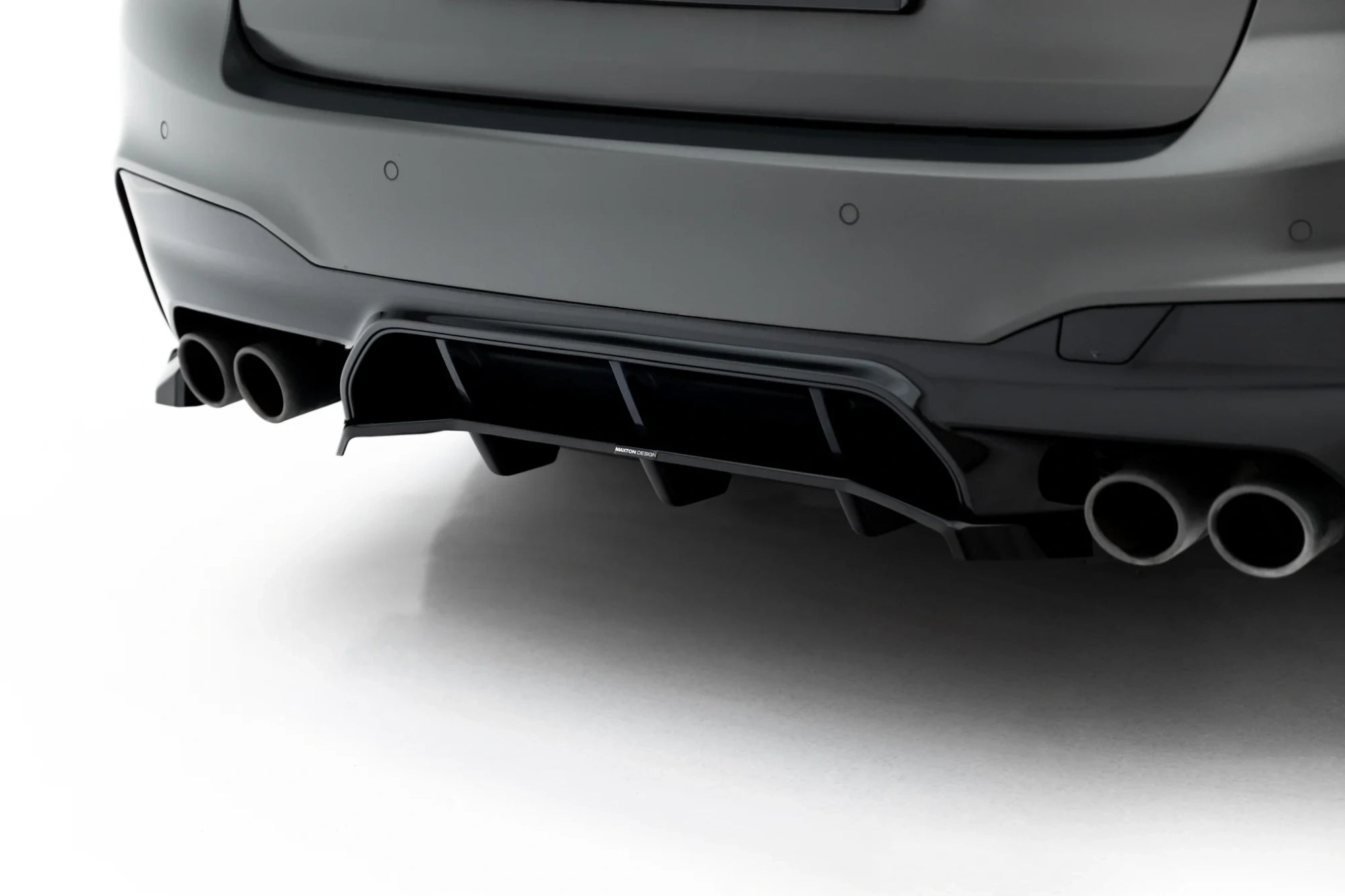 rear splitter (with vertical bars) suitable for bmw m5 f90 / f90 facelift rear splitter (with vertical bars) suitable for bmw m5 f90 / f90 facelift