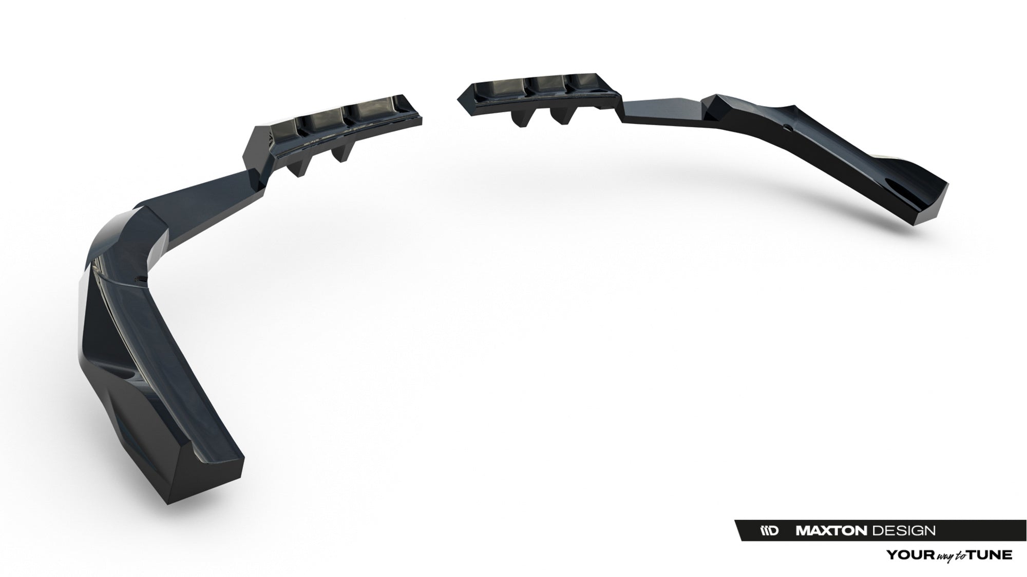 rear splitter (with vertical bars) suitable for bmw x3 m50 g45 rear splitter (with vertical bars) suitable for bmw x3 m50 g45