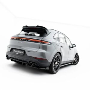 rear splitter (with vertical bars) suitable for porsche cayenne suv / coupe mk3 facelift