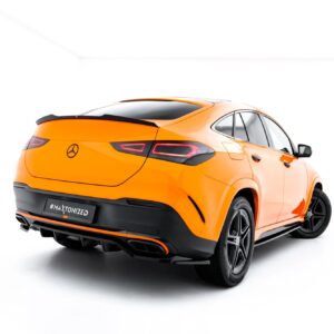 rear splitter (with vertical bars) v.2 suitable for mercedes benz gle coupe amg line c167 / c167 facelift