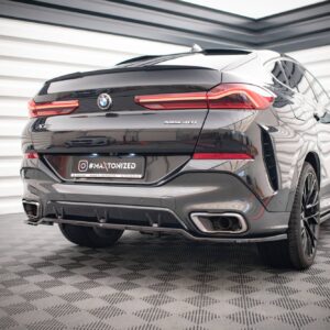 rear splitter (with vertical bars) v.3 suitable for bmw x6 m pack g06