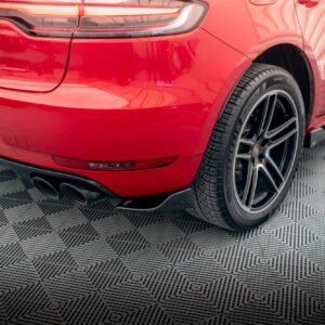 rear side splitters suitable for porsche macan gts / sport design mk1 facelift