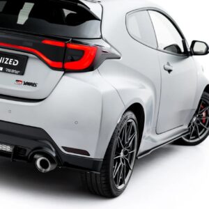 street pro rear side splitters suitable for toyota gr yaris mk4 facelift