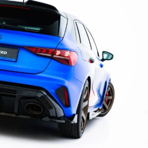 rear side splitters v.2 suitable for audi rs3 sportback 8y facelift