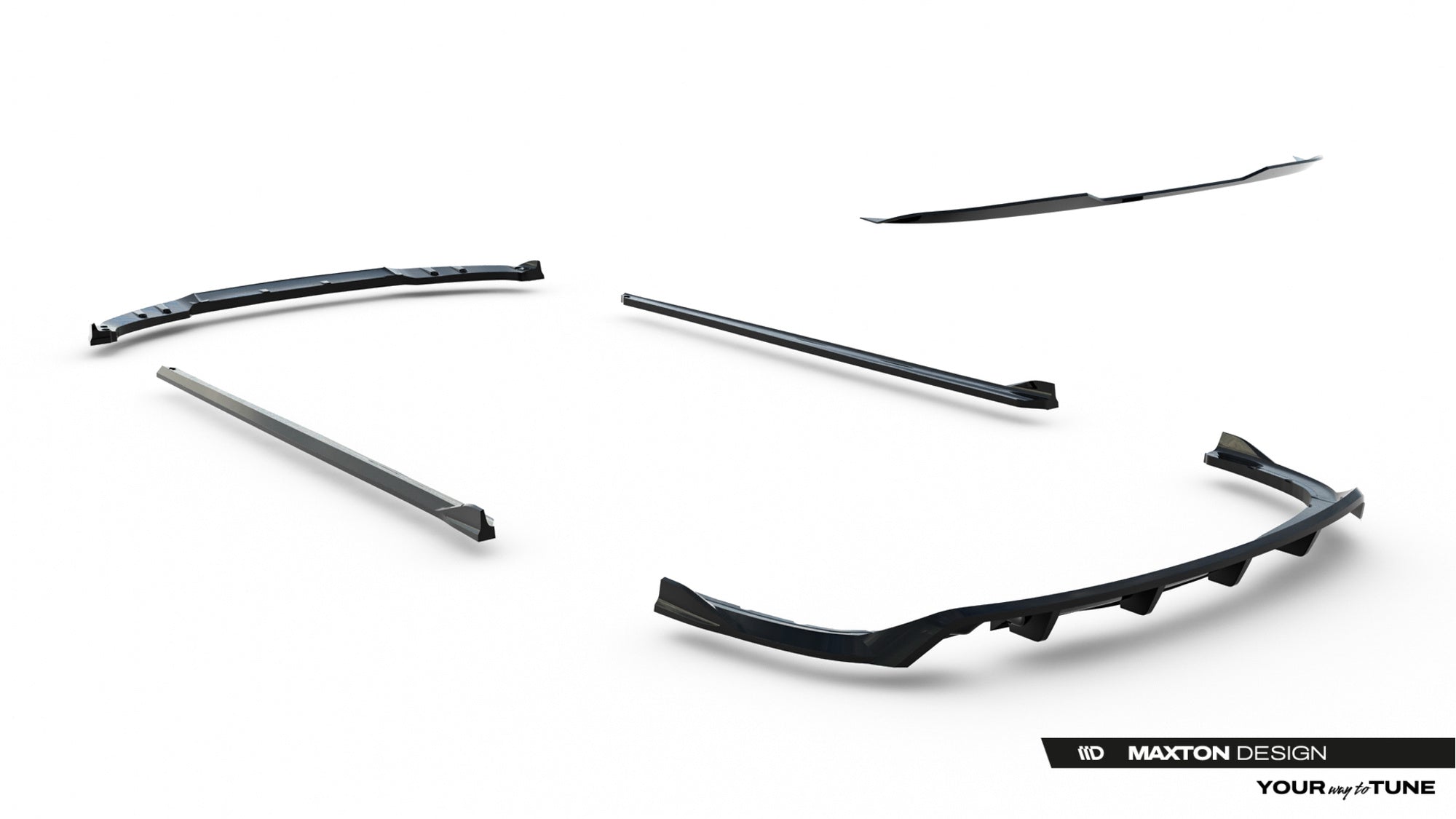 set of splitters suitable for bmw 3 sportline sedan f30 set of splitters suitable for bmw 3 sportline sedan f30