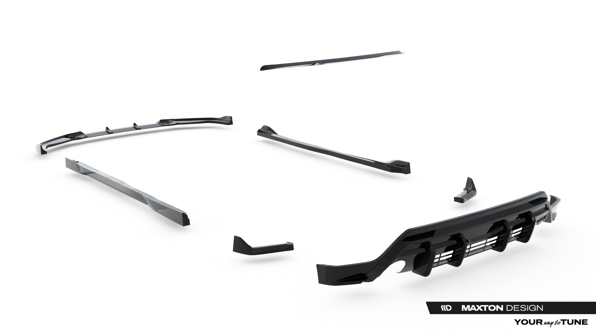 set of splitters suitable for toyota gr yaris mk4 facelift set of splitters suitable for toyota gr yaris mk4 facelift